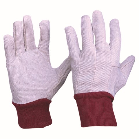 PRO GLOVE COTTON DRILL RED KNITTED WRIST LADIES